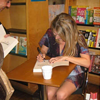 signing books